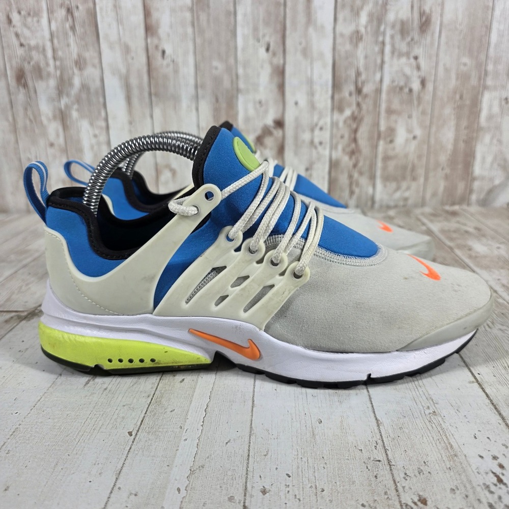 Nike Air Presto Womens Grey Blue Volt Orange DQ6607-001 Running Shoes Size 9